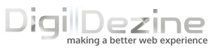 digi dezine logo in light color for dark background