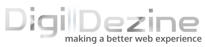 digi dezine logo in light color for dark background