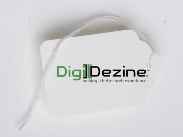 price tag image with logo of Digi Dezine web design agency in Las Vegas
