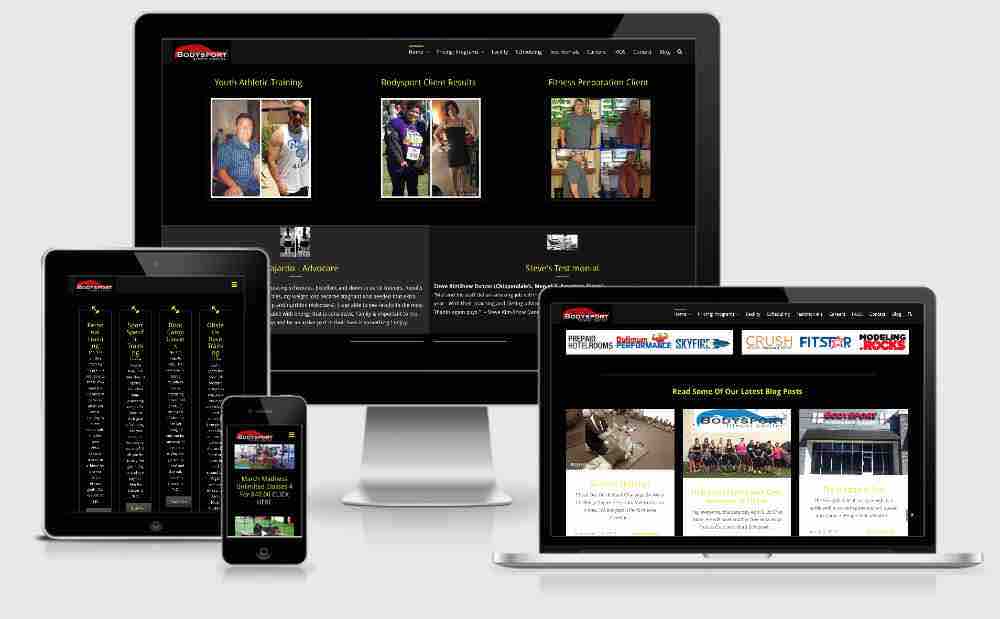 bodysport fitness website displaying all devices