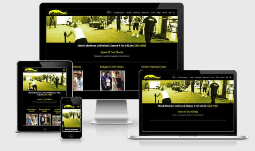 Bodysport Personal Fitness Training Screenshot of all devices