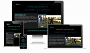 Kickboxing Training Website screenshot that shows different devices and responsive function In Las Vegas