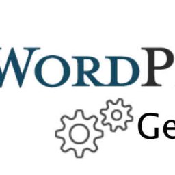 WordPress Logo Gear Up Text and Image