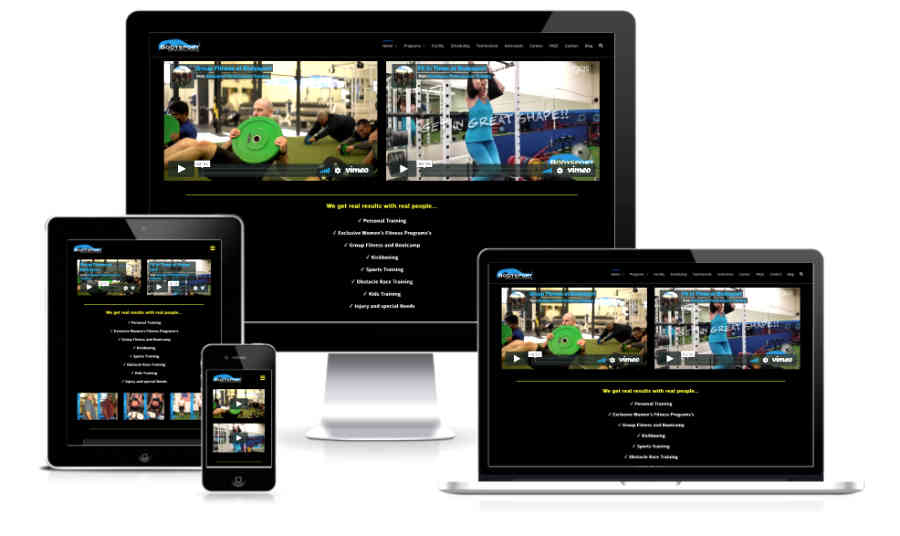 bodysport fitness website displaying all devices