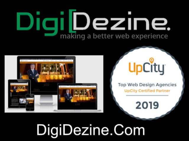 image of a law firm screenshot a upcity top web design partner in 2019 and web address for digideine.com