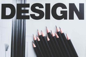 image with the word design and several pencils