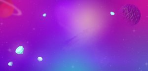 purple sky with floating diamonds for slider