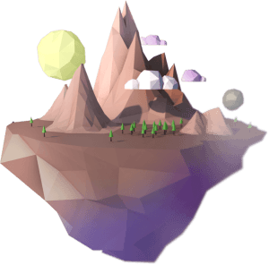 Graphic For Web Designer Website of floating piece of earth