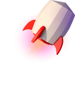 cartoon rocket image for website design